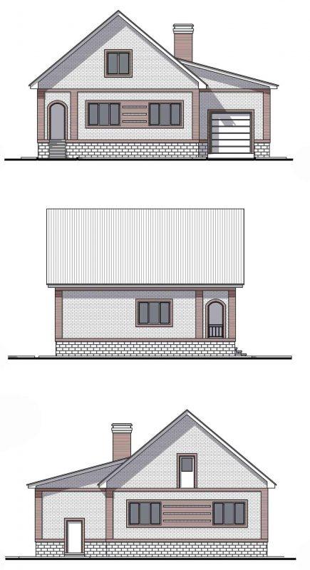 Проект одноэтажного типового дома