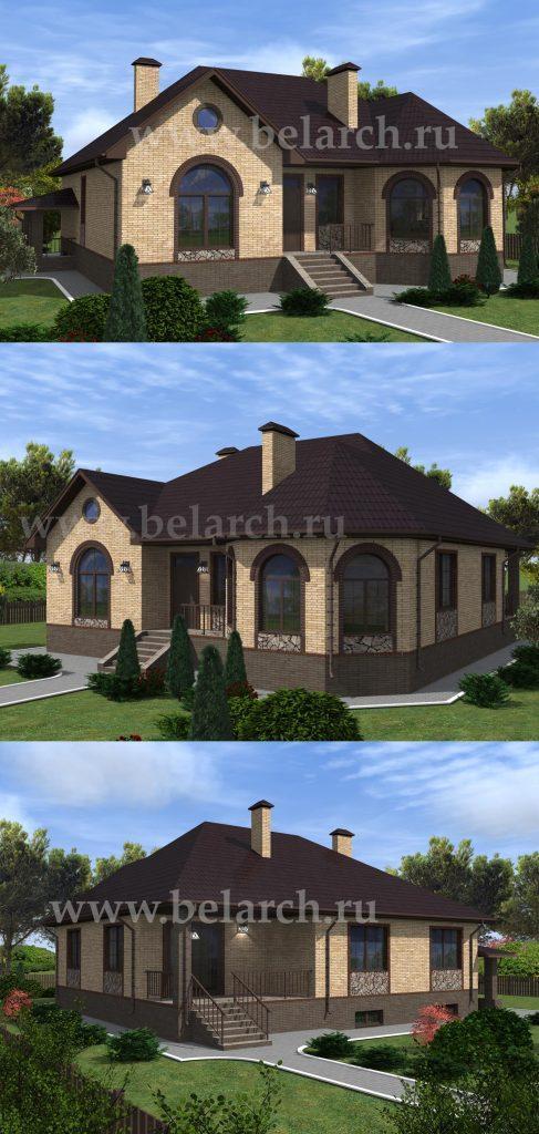 Проект дома с арочными окнами